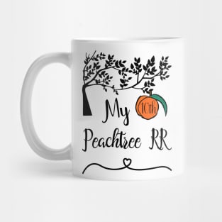 My 10th Peachtree 10K Road Race Mug